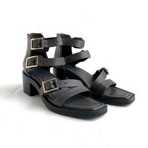 Rag & Bone Fallon Black Leather Sandals NWOT